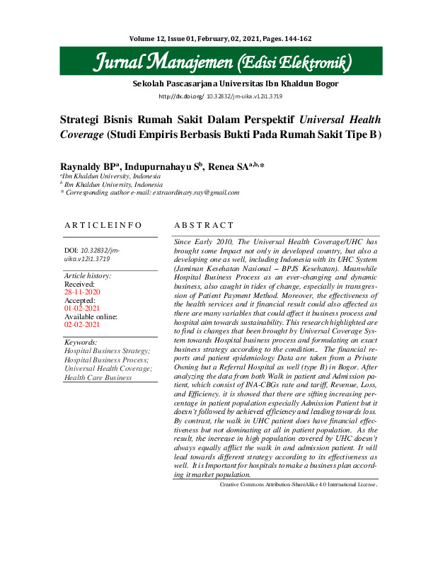 Strategi Bisnis Rumah Sakit Dalam Perspektif Universal Health Coverage (Studi Empiris Berbasis Bukti Pada Rumah Sakit Tipe B).pdf Strategi Bisnis Rumah Sakit Dalam Perspektif Universal Health Coverage (Studi Empiris Berbasis Bukti Pada Rumah Sakit Tipe B).pdf