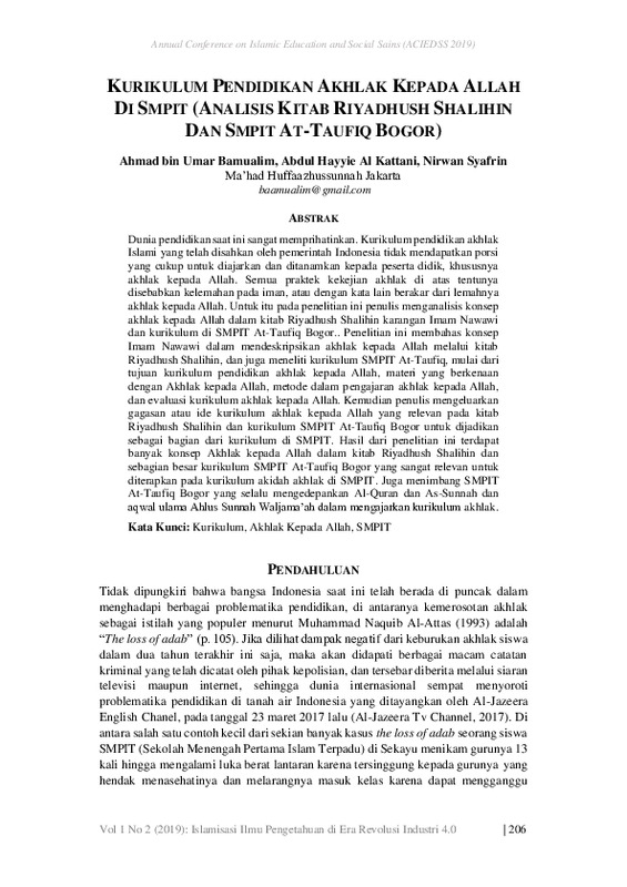 Kurikulum Pendidikan Akhlak Kepada Allah di SMPIT (Analisis Kitab Riyadhush Shalihin dan SMPIT At-Taufiq Bogor).pdf