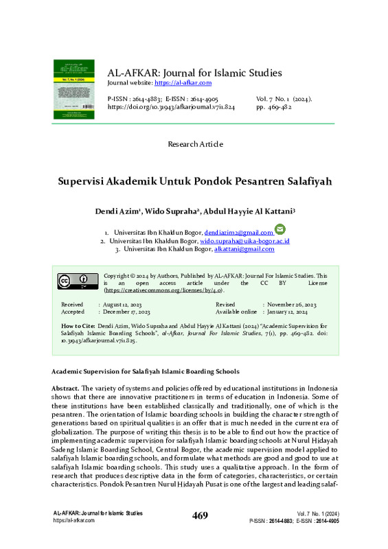 Academic Supervision for Salafiyah Islamic Boarding Schools.pdf