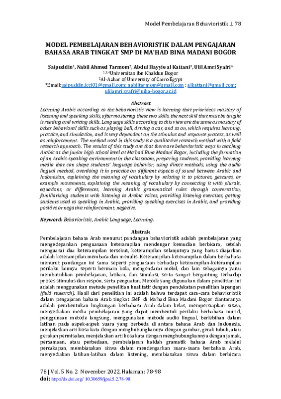 Model Pembelajaran Behavioristik.pdf