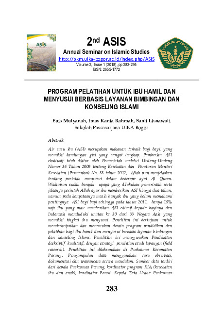 PROGRAM PELATIHAN UNTUK IBU HAMIL DAN MENYUSUI BERBASIS LAYANAN BIMBINGAN DAN KONSELING ISLAMI.pdf
