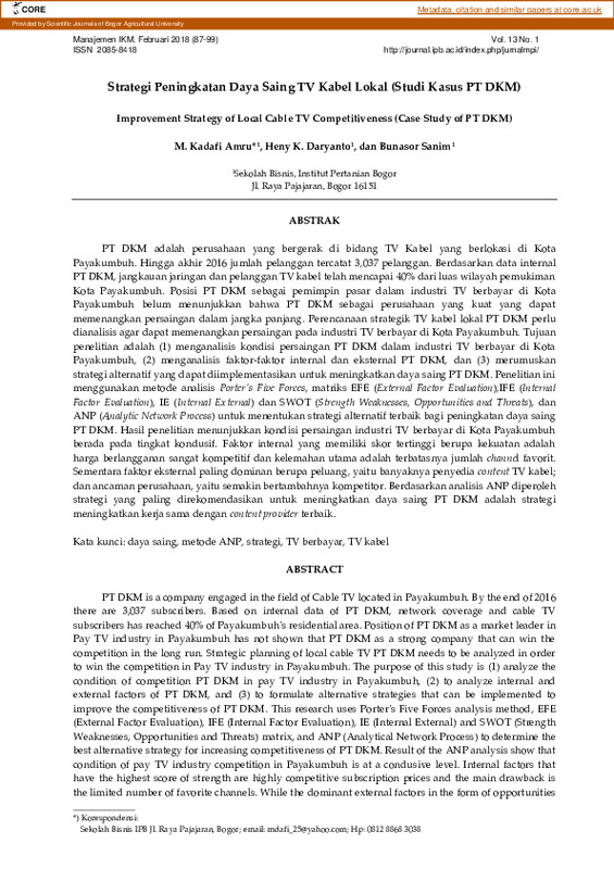 Strategi Peningkatan Daya Saing TV Kabel Lokal (Studi Kasus PT DKM).pdf Strategi Peningkatan Daya Saing TV Kabel Lokal (Studi Kasus PT DKM).pdf