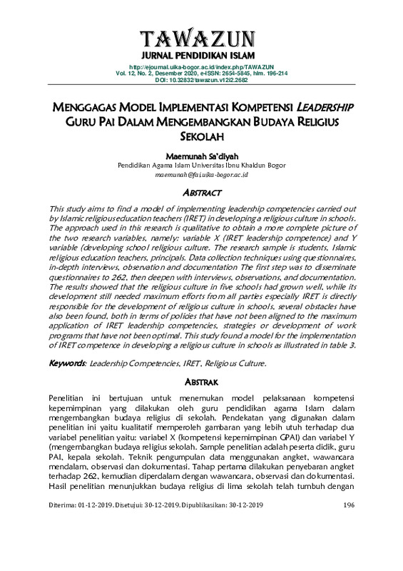 Menggagas model implementasi kompetensi leadership guru PAI dalam mengembangkan budaya religius sekolah.pdf