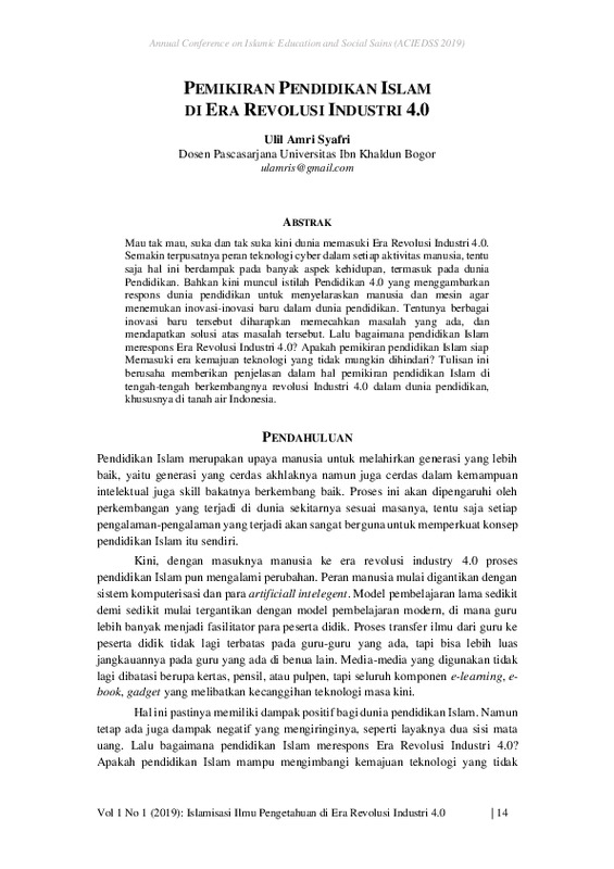Pemikiran Pendidikan Islam Di Era Revolusi Industri 4.0.pdf