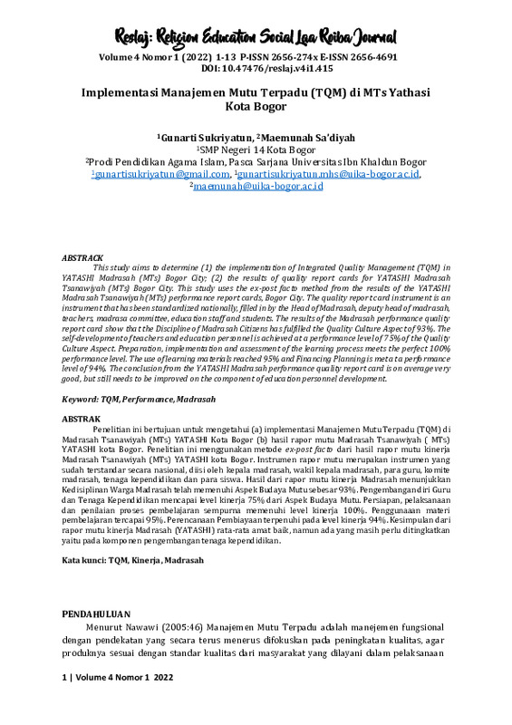 Implementasi Manajemen Mutu Terpadu (TQM) di MTs Yathasi Kota Bogor.pdf