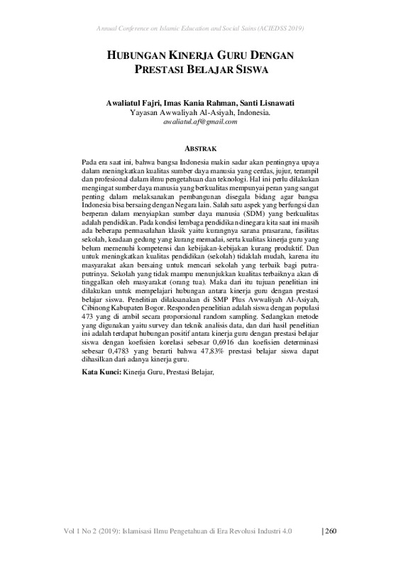 Hubungan Kinerja Guru Dengan Prestasi Belajar Siswa.pdf Hubungan Kinerja Guru Dengan Prestasi Belajar Siswa.pdf