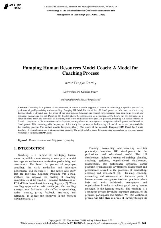 Pumping Human Resources Model Coach A Model for Coaching Process.pdf