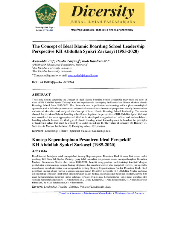The Concept of Ideal Islamic Boarding School Leadership Perspective KH Abdullah Syukri Zarkasyi (1985-2020).pdf