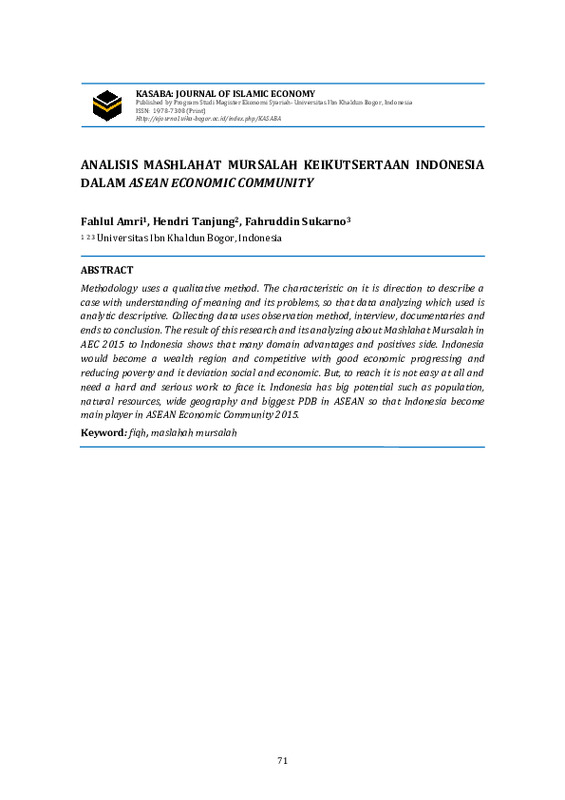 ANALISIS MASHLAHAT MURSALAH KEIKUTSERTAAN INDONESIA DALAM ASEAN ECONOMIC COMMUNITY.pdf
