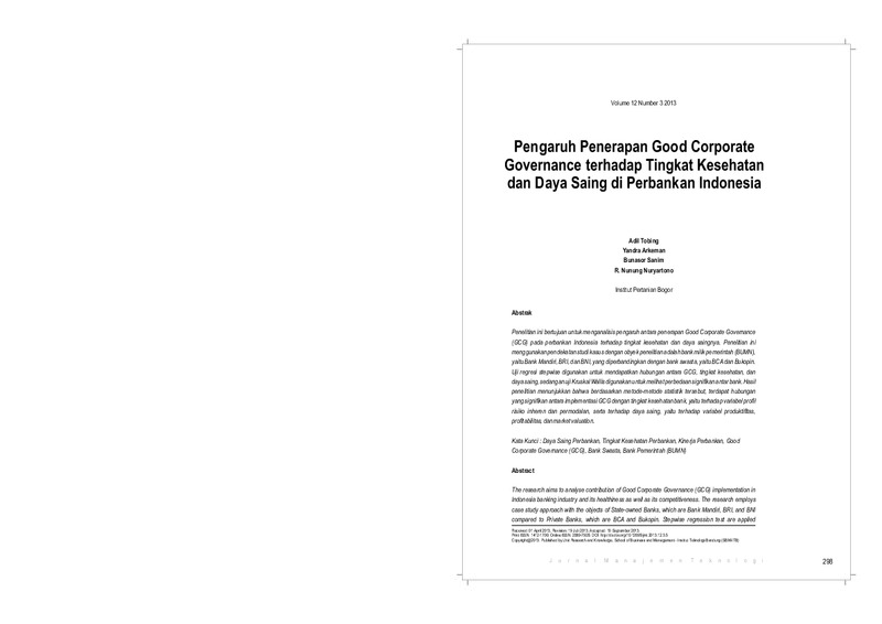Pengaruh Penerapan Good Corporate.pdf Pengaruh Penerapan Good Corporate.pdf