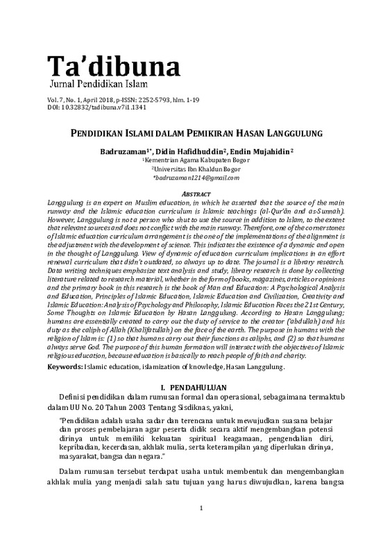 Pendidikan Islami dalam Pemikiran Hasan Langgulung.pdf Pendidikan Islami dalam Pemikiran Hasan Langgulung.pdf