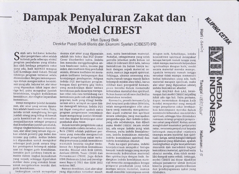 Dampak penyaluran zakat dan model CIBEST.pdf