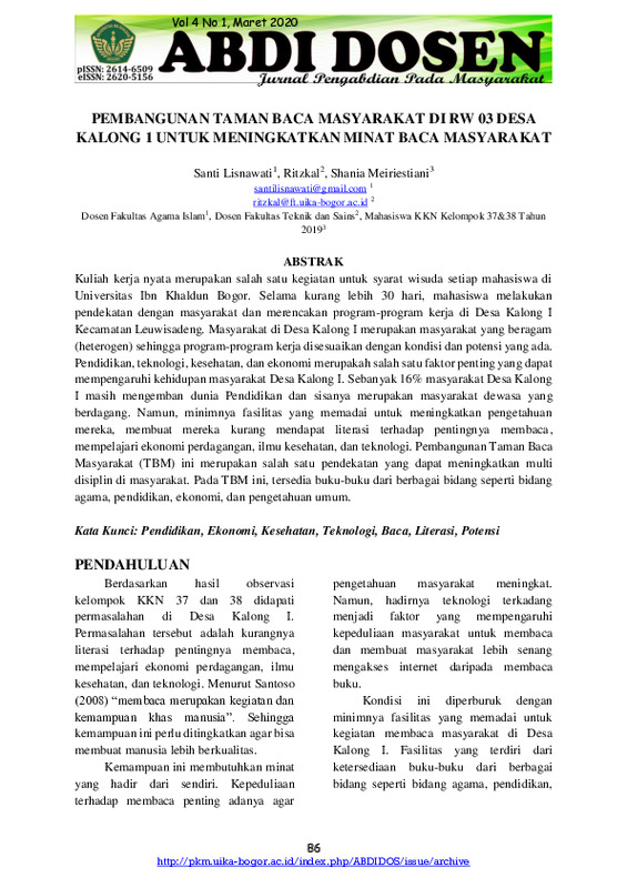 PEMBANGUNAN TAMAN BACA MASYARAKAT DI RW 03 DESA KALONG 1 UNTUK MENINGKATKAN MINAT BACA MASYARAKAT.pdf