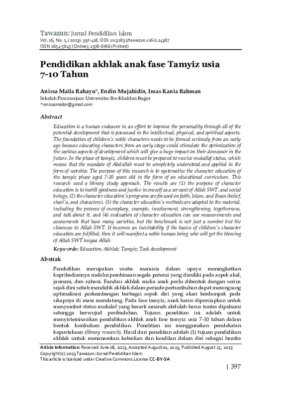 Pendidikan Akhlak Anak Fase Tamyiz Usia 7-10 Tahun.pdf