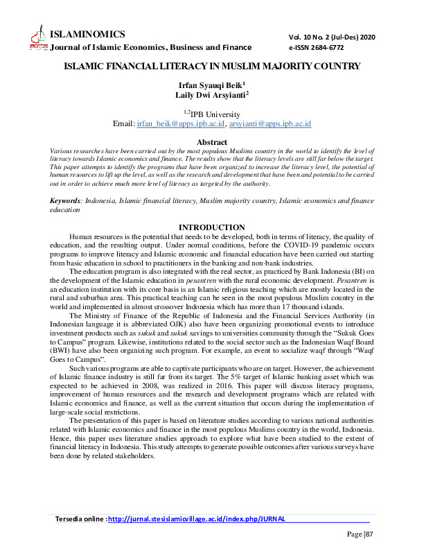 Islamic financial literacy in muslim majority country.pdf