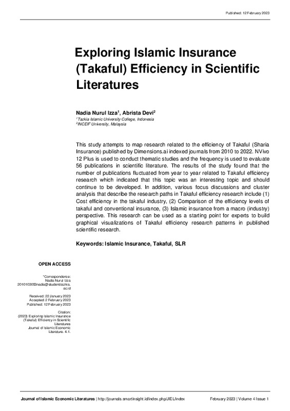 Exploring Islamic Insurance (Takaful) Efficiency in Scientific Literatures.pdf