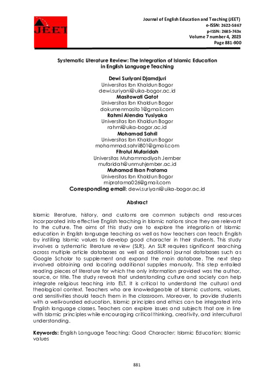 Systematic Literature Review Integrating Islamic Education in English Language Teaching.pdf
