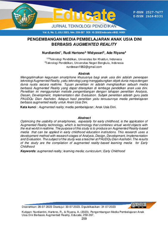 Pengembangan Media Pembelajaran Anak Usia Dini berbasis Augmented Reality.pdf Pengembangan Media Pembelajaran Anak Usia Dini berbasis Augmented Reality.pdf