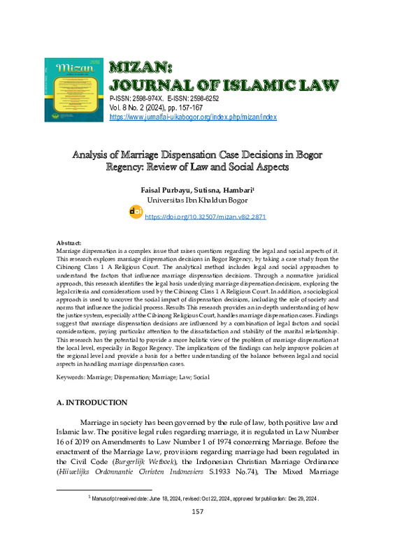 Analysis Of Marriage Dispensation Case Decisions In Bogor Regency  Review Of Law And Social Aspects.pdf