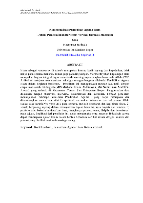 Kontektualisasi Pendidikan Agama Islam Dalam Pembelajaran Berkebun Vertikal Berbasis Madrasah.pdf Kontektualisasi Pendidikan Agama Islam Dalam Pembelajaran Berkebun Vertikal Berbasis Madrasah.pdf