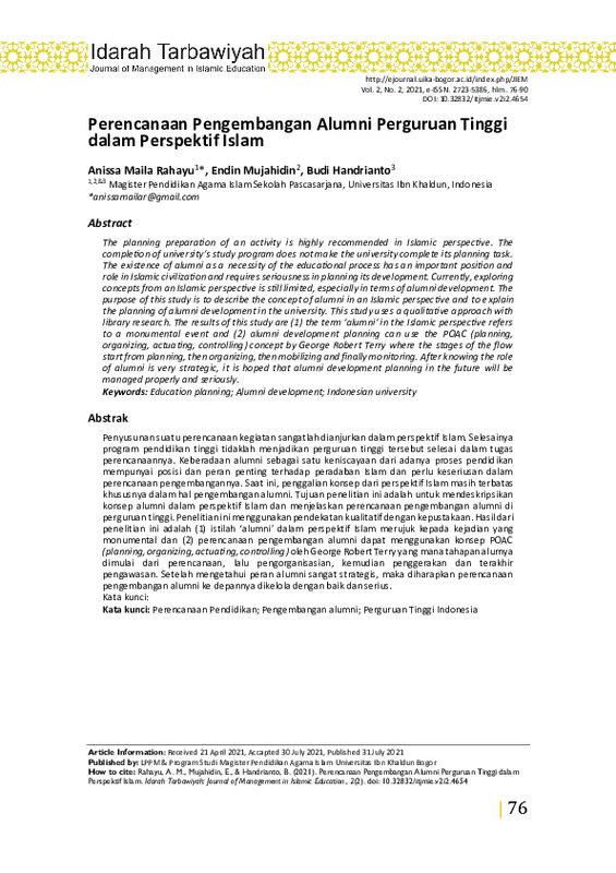 Perencanaan Pengembangan Alumni Perguruan Tinggi dalam Perspektif Islam.pdf