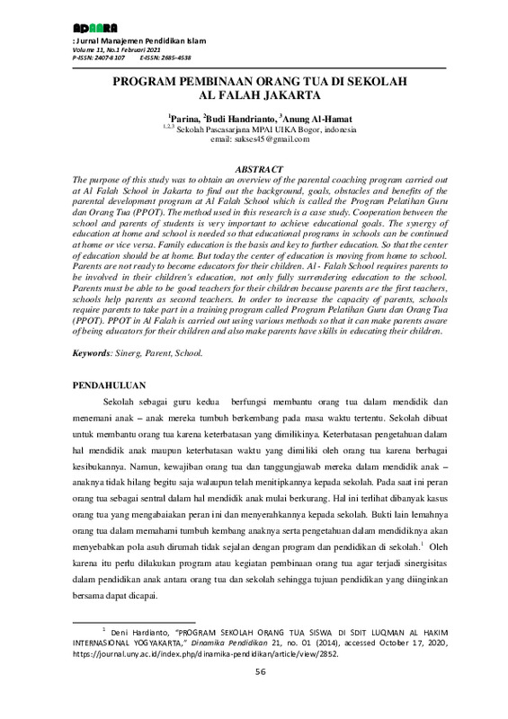 Program Pembinaan Orang Tua di Sekolah Al Falah Jakarta.pdf Program Pembinaan Orang Tua di Sekolah Al Falah Jakarta.pdf