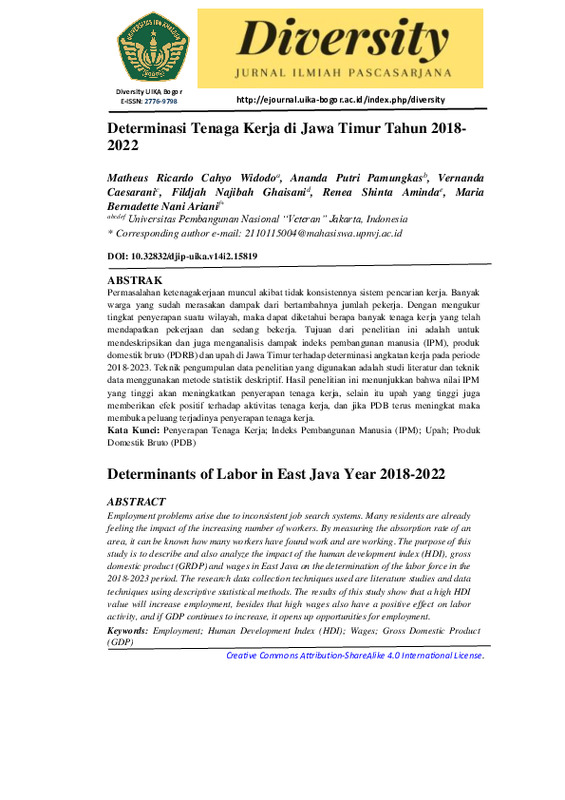 Determinasi Tenaga Kerja di Jawa Timur Tahun 2018-2022 Bahasa Indonesia.pdf Determinasi Tenaga Kerja di Jawa Timur Tahun 2018-2022 Bahasa Indonesia.pdf