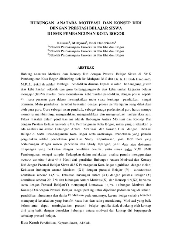 38 HUBUNGAN ANATARA MOTIVASI DAN KONSEP DIRI DENGAN PRESTASI BELAJAR SISWA DI SMK PEMBANGUNAN KOTA BOGOR.pdf 38 HUBUNGAN ANATARA MOTIVASI DAN KONSEP DIRI DENGAN PRESTASI BELAJAR SISWA DI SMK PEMBANGUNAN KOTA BOGOR.pdf