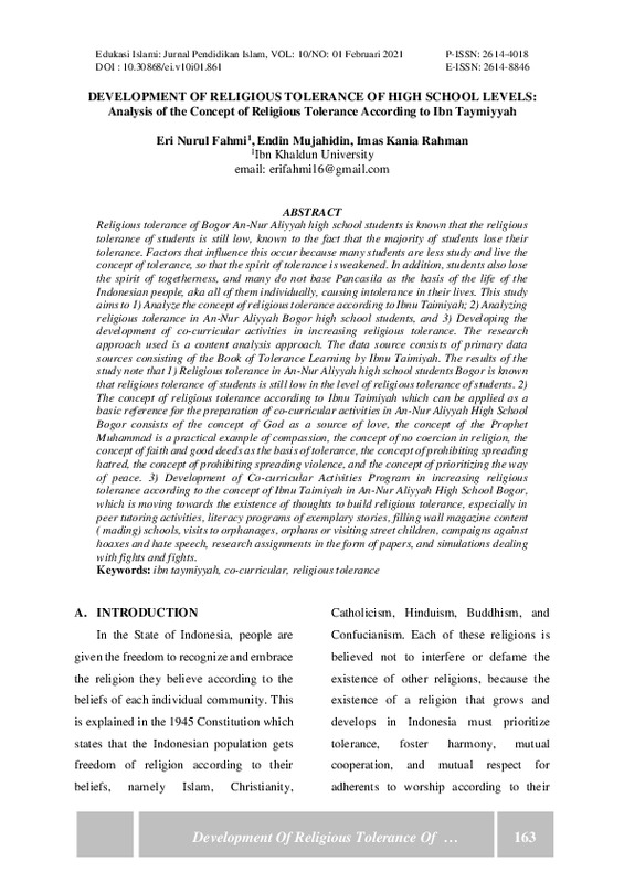Development of religious tolerance of high school levels.pdf Development of religious tolerance of high school levels.pdf