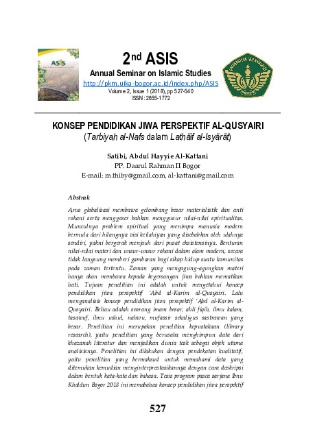 KONSEP PENDIDIKAN JIWA PERSPEKTIF AL-QUSYAIRI (Tarbiyah al-Nafs dalam Lathãif al-Isyãrãt).pdf