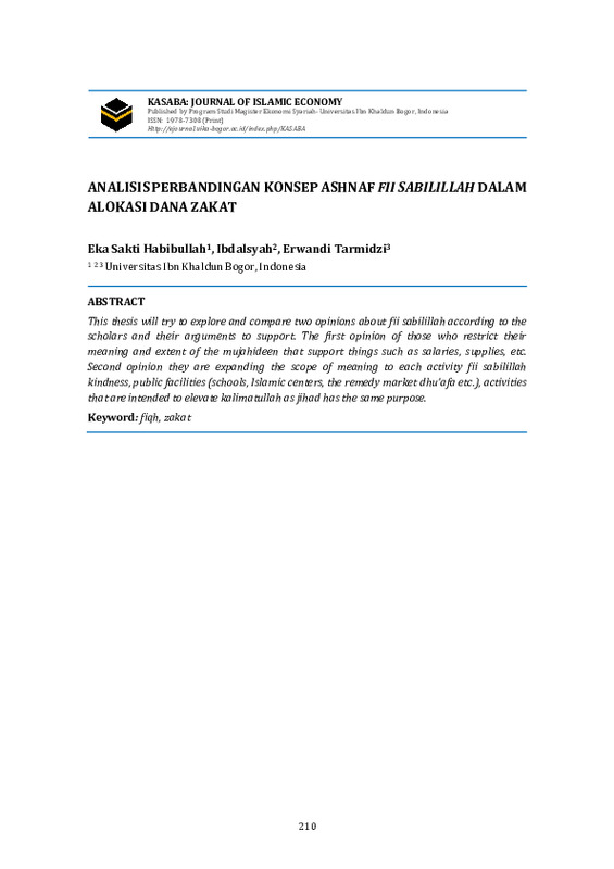 Analisis Perbandingan Konsep Ashnaf Fii Sabilillah Dalam Alokasi Dana Zakat.pdf Analisis Perbandingan Konsep Ashnaf Fii Sabilillah Dalam Alokasi Dana Zakat.pdf