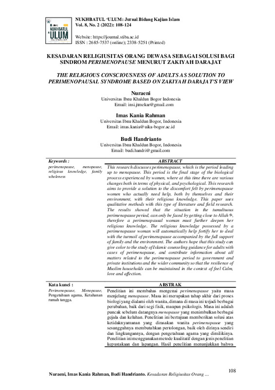 Kesadaran Religiusitas Orang Dewasa sebagai Solusi bagi Sindrom Perimenopause Menurut Zakiyah Darajat.pdf Kesadaran Religiusitas Orang Dewasa sebagai Solusi bagi Sindrom Perimenopause Menurut Zakiyah Darajat.pdf