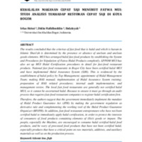 Kehalalan Makanan Cepat Saji Menurut Fatwa Mui Studi Analisis Terhadap Restoran Cepat Saji Di Kota Bogor.pdf