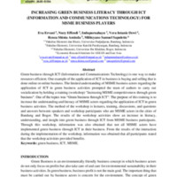 INCREASING GREEN BUSINESS LITERACY THROUGH ICT (INFORMATION AND COMMUNICATIONS TECHNOLOGY) FOR MSME BUSINESS PLAYERS.pdf
