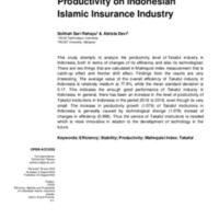 Efficiency, Stability, and Productivity on Indonesian Islamic Insurance Industry.pdf