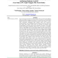 Profit Prediction Analysis and Comparative Study of Profitability Before and During Pandemic Covid-19 (Case Study at PT. Gajah Tunggal, Tbk. Parent Entity).pdf