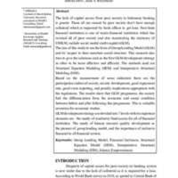 Islamic group lending model (GLM) and financial inclusion.pdf