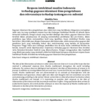 Respons intelektual muslim Indonesia terhadap gagasan islamisasi ilmu pengetahuan dan relevansinya terhadap tantangan era milenial.pdf