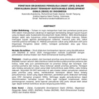 Pemetaan Organisasi Pengelola Zakat (OPZ) dalam Penyaluran Zakat terhadap Sustainable Development Goals (SDGs) di Indonesia.pdf