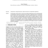 The Correlation between Trading Friction and Trading Characteristic in Indonesian Stock Exchange.pdf