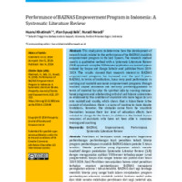 Performance of BAZNAS Empowerment Program in Indonesia A Systematic Literature Review.pdf