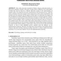 Urgensi Ilmu Psikologi Dalam Pengembangan Pembelajaran Pendidikan Agama Islam (Pai) Terhadap Motivasi Ibadah Siswa.pdf