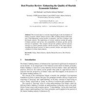 Best Practice Review Enhancing the Quality of Shariah Economist Scholars.pdf