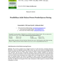 Adab Education in the Online Learning Process.pdf