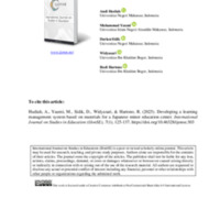 Developing a Learning Management System Based on Materials for a Japanese Minor Education Center.pdf