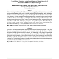 Pendidikan Karakter pada Pembelajaran Sirah Nabawiyah.pdf