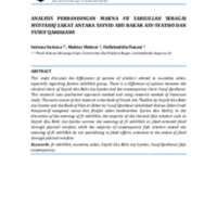 Analisis Perbandingan Makna Fii Sabilillah Sebagai Mustahiq Zakat Antara Sayyid Abu Bakar Asy-Syatho Dan Yusuf Qardhawi.pdf