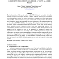 IMPLEMENTATION OF USWAH METHOD AT SMPIT AL MUFID BEKASI.pdf