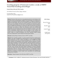 Coaching program of homeroom teacher a study at SMPIT Nurul Fikri boarding school Bogor.pdf