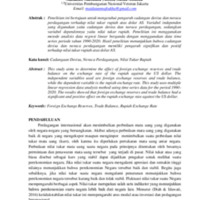 Analisis Pengaruh Cadangan Devisa dan Neraca Perdagangan terhadap Nilai Tukar Rupiah atas Dolar Amerika Serikat.pdf